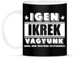 printfashion Ikrek vagyunk (fehér) - Bögre - Fekete (10923813)