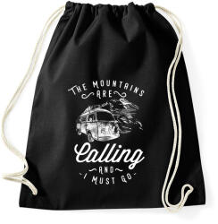 printfashion Hívnak a hegyek - Sportzsák, Tornazsák - Fekete (155244)