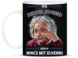 printfashion Nincs jogsi, nincs baj! - Bögre - Fekete (14836625)