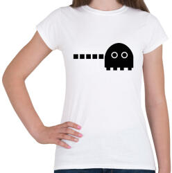 printfashion Pac-man - páros - Női póló - Fehér (6998072)