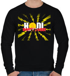 printfashion HODL DON'T FOSS - Férfi pulóver - Fekete (10484339)