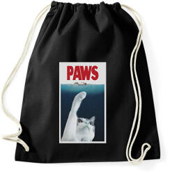 printfashion PAWS cápa cica - Sportzsák, Tornazsák - Fekete (16310990)