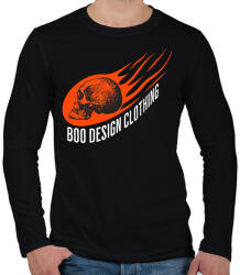 printfashion Boo Design Clothing - Férfi hosszú ujjú póló - Fekete (16859077)