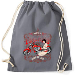 printfashion Legendás motoros - Sportzsák, Tornazsák - Grafitszürke (193667)