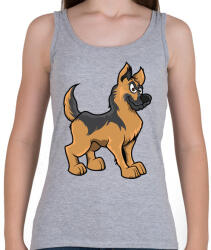 printfashion German Shepherd - Női atléta - Sport szürke (864291)