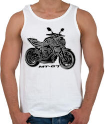 printfashion yamaha mt4 - Férfi atléta - Fehér (2927521)