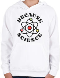 printfashion Tudomány - Gyerek kapucnis pulóver - Fehér (13185792)