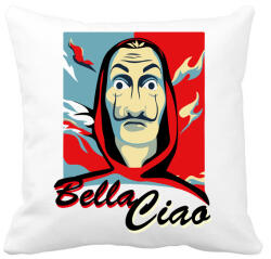 printfashion La casa de papel - Bella Ciao - Párnahuzat, Díszpárnahuzat - Fehér (4680729)