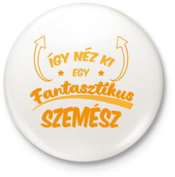 printfashion Fantasztikus szemész - Kitűző, hűtőmágnes - Fehér (12651077)