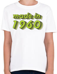 printfashion made-in-1960-green-grey - Gyerek póló - Fehér (482761)
