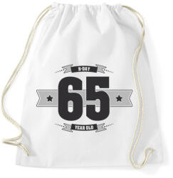printfashion b-day-65-dark-lightgrey - Sportzsák, Tornazsák - Fehér (514617)