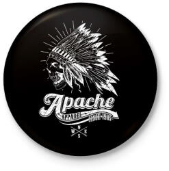 printfashion Apacs - Kitűző, hűtőmágnes - Fekete (3091457)