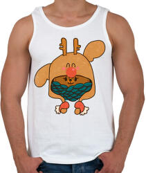 printfashion Cukiság - Férfi atléta - Fehér (2041990)