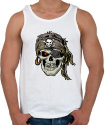 printfashion Jolly Roger kalóz - Férfi atléta - Fehér (1781580)