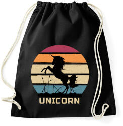 printfashion Unicorn - Sportzsák, Tornazsák - Fekete (4837417)