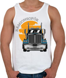 printfashion Kamionsofőrös minta - Férfi atléta - Fehér (6548178)