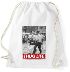 printfashion Thug life - Sportzsák, Tornazsák - Fehér (2260125)
