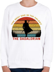 printfashion The Dadalorian - Gyerek pulóver - Fehér (5107311)
