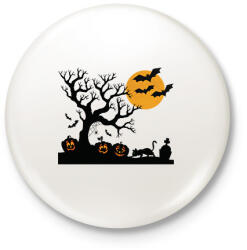 printfashion Rémisztő Halloween - Kitűző, hűtőmágnes - Fehér (14247981)