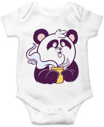 printfashion Kávézó panda - Baba Body - Fehér (14110835)