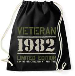 printfashion Veteran_1982 - Sportzsák, Tornazsák - Fekete (7704156)