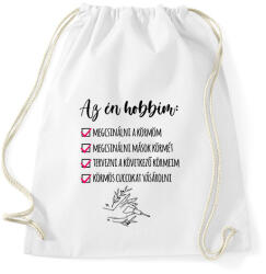 printfashion Műköröm - Sportzsák, Tornazsák - Fehér (5701922)