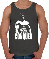 printfashion Arnold Conquer - Férfi atléta - Sötétszürke (1206643)