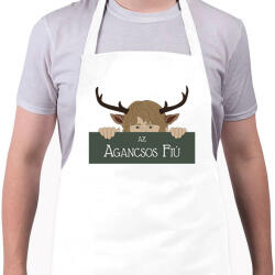 printfashion Az agancsos fiú - Kötény - Fehér (6574337)