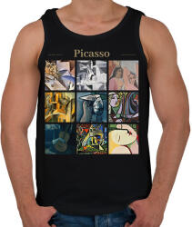 printfashion Picasso - részletek - Férfi atléta - Fekete (11898207)