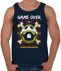 printfashion Pac Man vége - Férfi atléta - Sötétkék (60551)