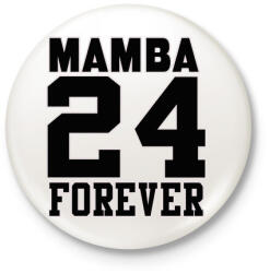printfashion Mamba 24 Forever - Kitűző, hűtőmágnes - Fehér (3083518)