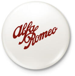 printfashion Alfa Romeo bordó - Kitűző, hűtőmágnes - Fehér (5448273)