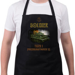 printfashion SOLDIER-TIGER1 - Kötény - Fekete (4932507)