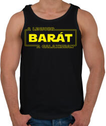 printfashion A legjobb barát a galaxisban - Férfi atléta - Fekete (999938)