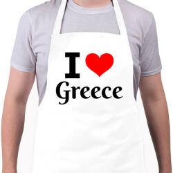 printfashion I love Greece - Kötény - Fehér (10546747)