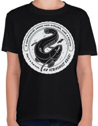 printfashion Harcsa horgász - Gyerek póló - Fekete (5794894)