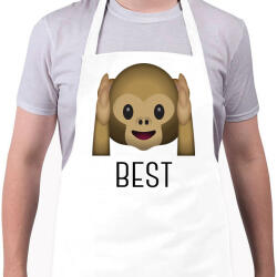 printfashion 3 majom - best - Kötény - Fehér (4907442)