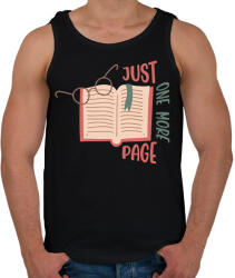 printfashion Just one more page - Csak még egy oldalt - Férfi atléta - Fekete (7259707)