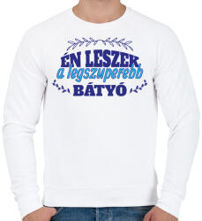 printfashion Legszuperebb bátyó - Férfi pulóver - Fehér (14067168)