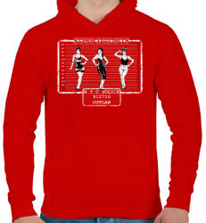 printfashion Gyanús - Férfi kapucnis pulóver - Piros (200066)