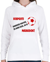 printfashion Kispesti drukker - Női kapucnis pulóver - Fehér (11455324)