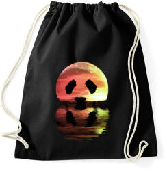 printfashion Panda hold - Sportzsák, Tornazsák - Fekete (2373925)