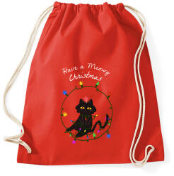 printfashion MEOWY CHRISTMAS - Sportzsák, Tornazsák - Piros (10823388)