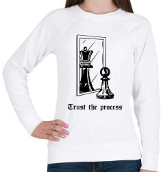 printfashion Trust the process - Női pulóver - Fehér (15882612)