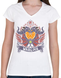 printfashion World of Warcraft - Női V-nyakú póló - Fehér (1995807)