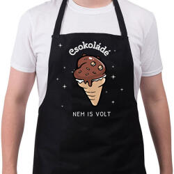 printfashion CSOKOLADE_NEM_IS_VOLT - Kötény - Fekete (10215657)
