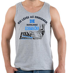 printfashion Boka sérülés /kék/ - Férfi atléta - Sport szürke (424670)