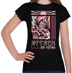 printfashion Attack on titan - Női póló - Fekete (16748201)