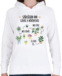printfashion Szükségem van ezekre - Női kapucnis pulóver - Fehér (15495619)