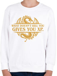 printfashion What doesn't kill you - Gyerek pulóver - Fehér (2094970)
